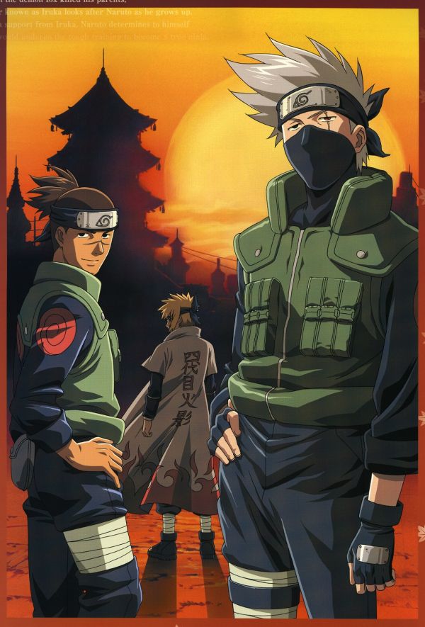 illustration,Hatake Kakashi,Naruto Shippuuden,Namikaze Minato,soldat,des bandes dessinées