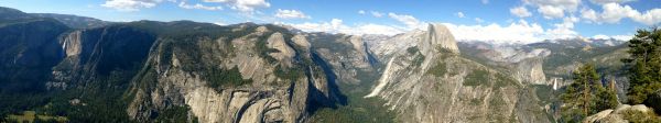 kanyon, több vizuális, park, Yosemite Nemzeti Park, Nemzeti Park, völgy