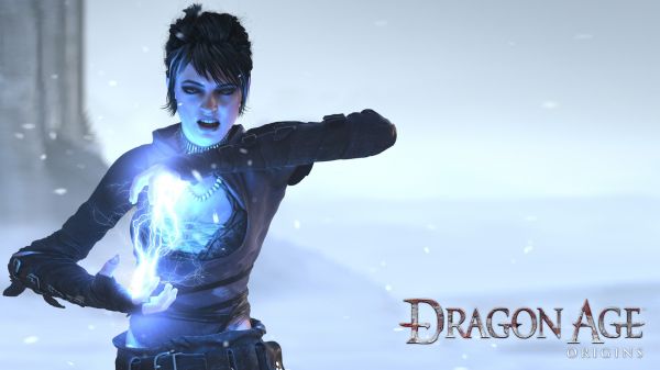 Magia, Dragon Age Origins, ragazza, mani, blu