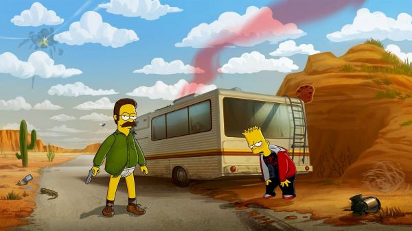 1920x1080 px,Breaking Bad,Bart Simpson,sivatag,humor,Ned Flanders