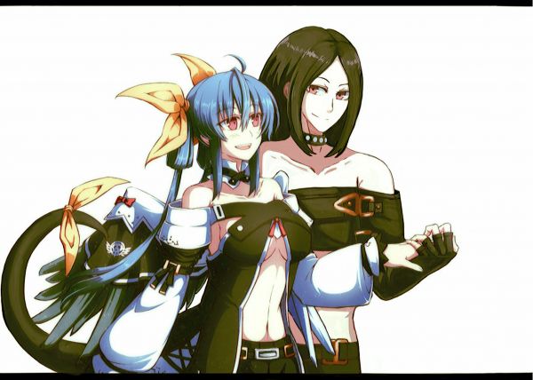 有罪装备,Dizzy Guilty Gear,Testament guilty gear,anime couple,anime girl with wings,Guilty gear vastedge xt