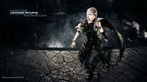 bliksem, Final Fantasy, Final Fantasy XIII, Claire Farron, middernacht, duisternis