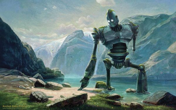 robot,artwork,mythologie,The Iron Giant,Terrein,screenshot