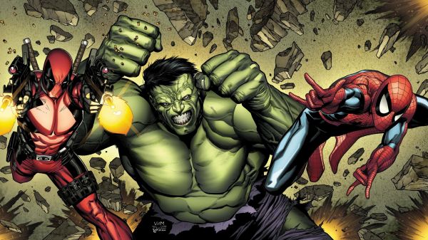 Siêu anh hùng, truyên tranh Marvel, Hulk, Đội trưởng Mỹ, người nhện, anh hùng