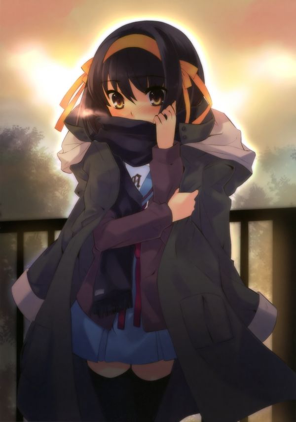 anime jenter,Den Melancholy of Haruhi Suzumiya,Suzumiya Haruhi,lår høyder