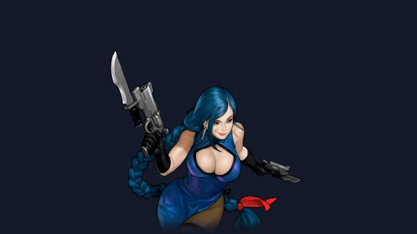 Hyper Universe,video games,3D,blue background,digital art