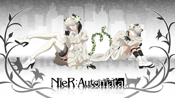 Nier Automata,2B Nier Automata,9S Nier Automata,Anime erkekleri,Anime girls,gümüş saç