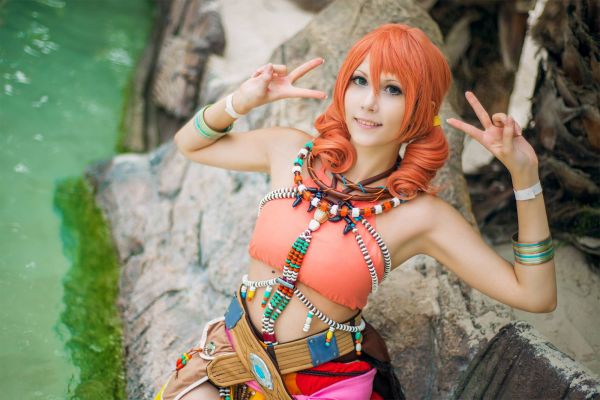 anime,mythologie,kleding,cosplay,model-,huid