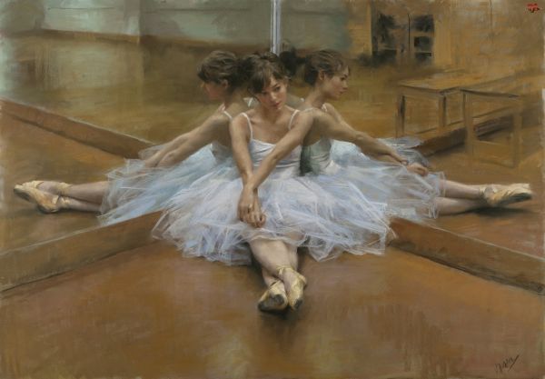 Vicente Romero Redondo,ผู้หญิง,จิตรกรรม,การสะท้อน