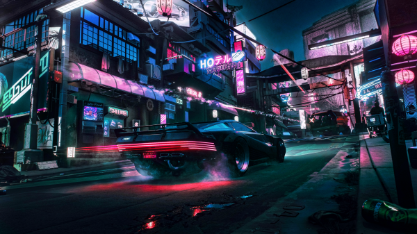 cyberpunk,Cyber​​punk 2077,汽车,car chase