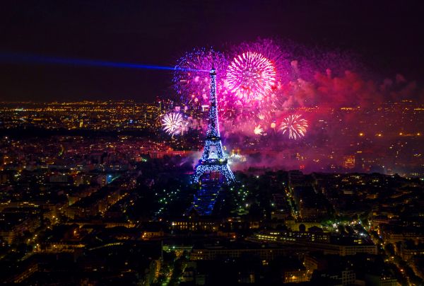 torre,Torre,gira,París,noche,Noche