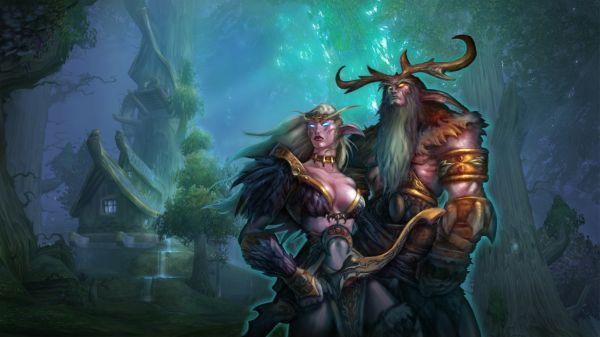 Elfes de nuit, Art fantastique, World of Warcraft, Elves, mythologie, Malfurion