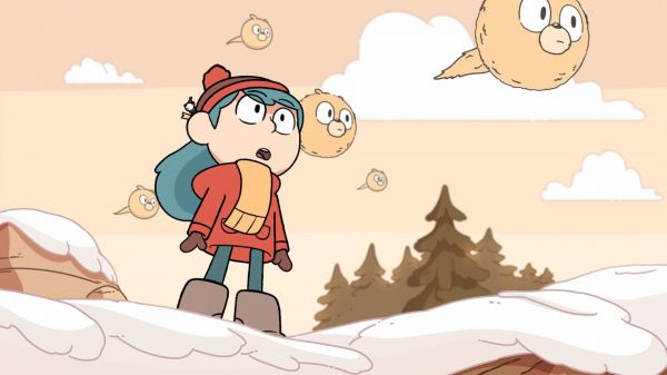 mujer,Hilda,nieve,chaqueta,animación,Pinos