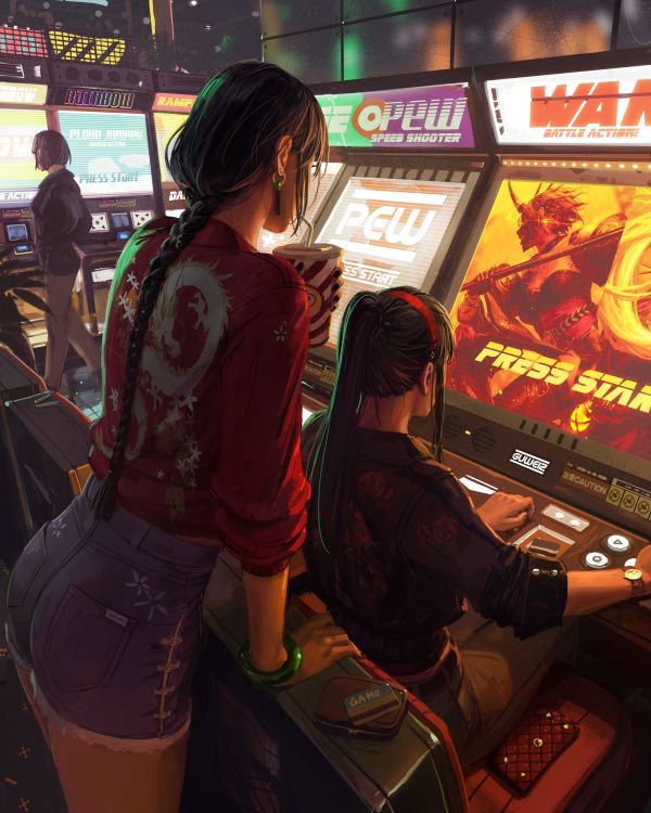 wanita,gambar,GUWEIZ,karakter asli,karya seni,2D