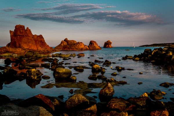 Sardegna,kamera,hav,Sky,praia,Strand