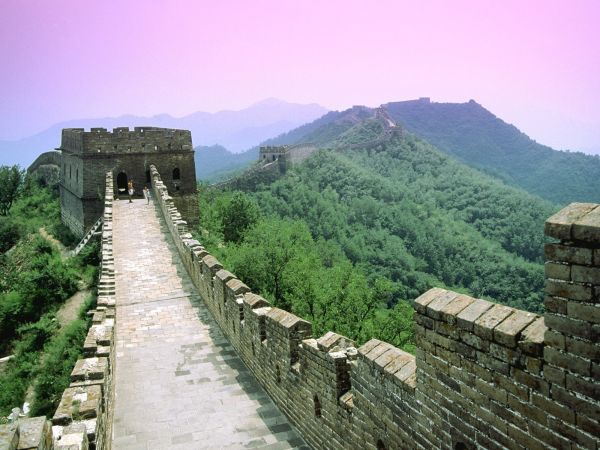 paesaggio, foresta, montagne, Cina, collina, parete