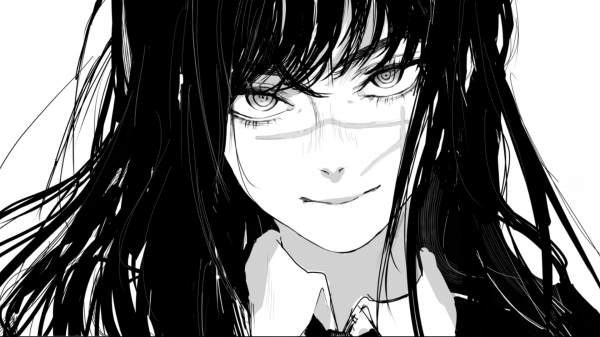 Chainsaw Man,anime,war devil,fan art,anime girls,monocromo