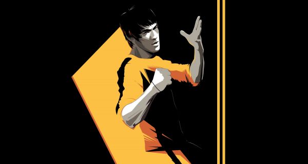 Bruce Lee,artwork,celebrity,warrior,men