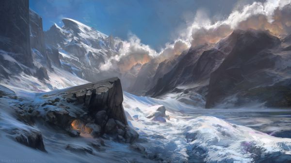 2560x1440 px,panorama,Noah Bradley,obra de arte