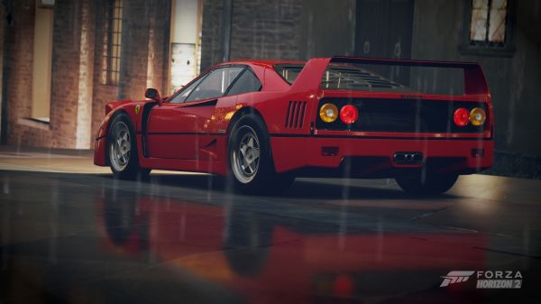 bil,fordon,röda bilar,sportbil,Ferrari,Ferrari F40