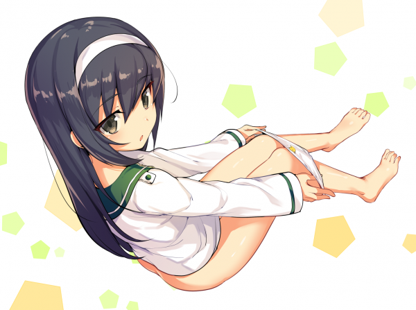 Reizei Mako,Girls und Panzer,anime girls,mutandine,culo,la rimozione di mutandine