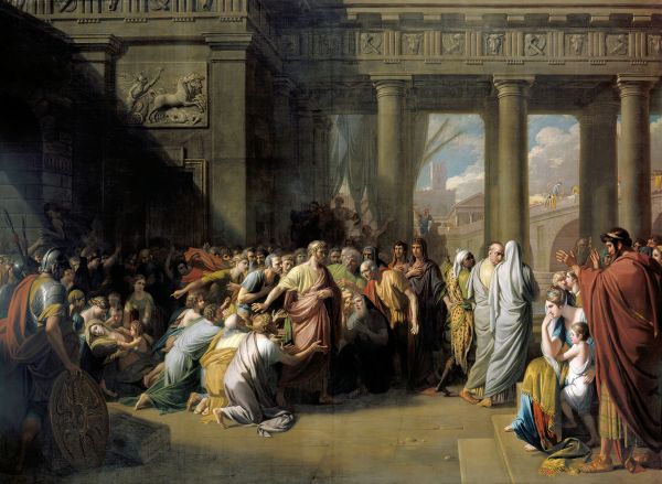 The Departure of Regulus,Benjamin West,Roma,arta clasica,pictură