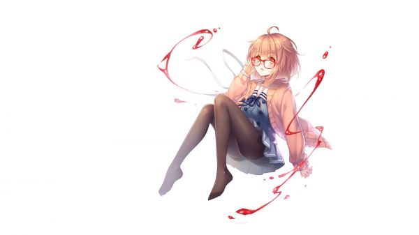 ilustrare,fundal simplu,anime,fete anime,desen animat,ochelari