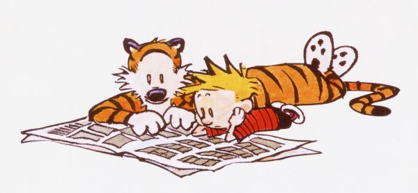 Calvin a Hobbes,2787x1290 px