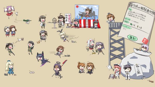 1920x1080 px,animal,Atago,cat,chibi,collection