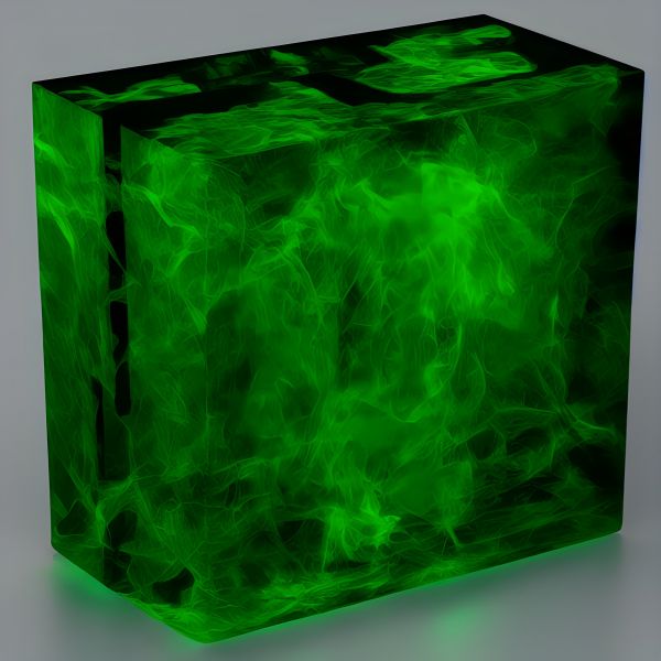 fire,green,emerald,cube