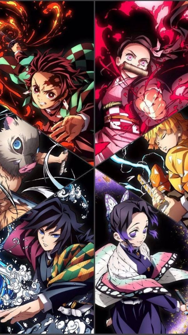 อะนิเมะ,อะนิเมะชาย,สาวอะนิเมะ,แนวตั้ง,Kimetsu no Yaiba,Kamado Nezuko