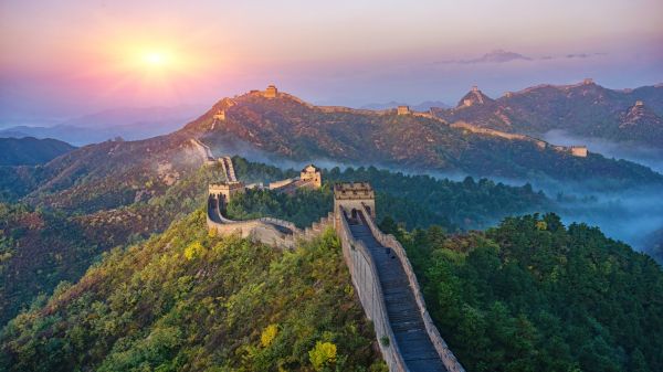 la nature,paysage,La Grande Muraille de Chine,Chine,mur,Briques