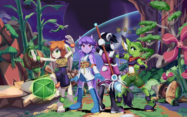 自由之星,Video Game Art,视频游戏角色,视频游戏女孩,毛茸茸的,Carol Tea Freedom planet