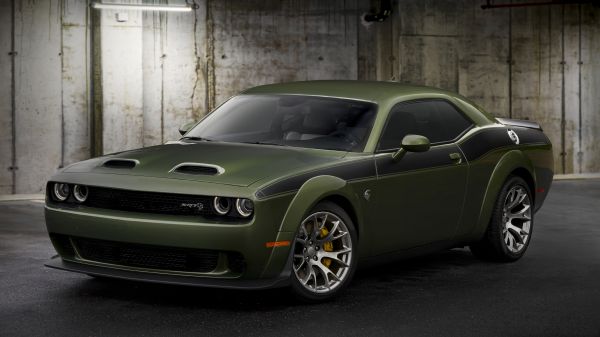 Dodge Challenger Hellcat,Dodge Challenger SRT,Muscle cars,vehículo,Dodge Challenger,Coches verdes