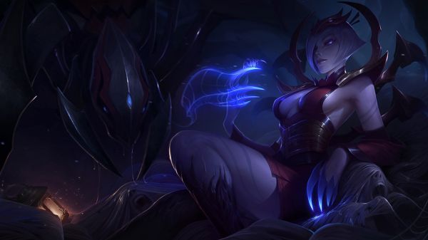 anime,League of Legends,middernacht,Elise League of Legends,duisternis,screenshot