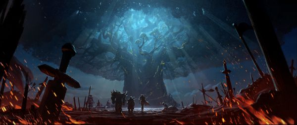 videogames, World of Warcraft Battle for Azeroth, Warcraft, Aliança, Teldrassil, fogo