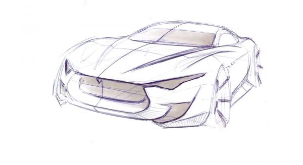 Maserati,netcarshow,tekening,illustratie,artwork,lijn kunst