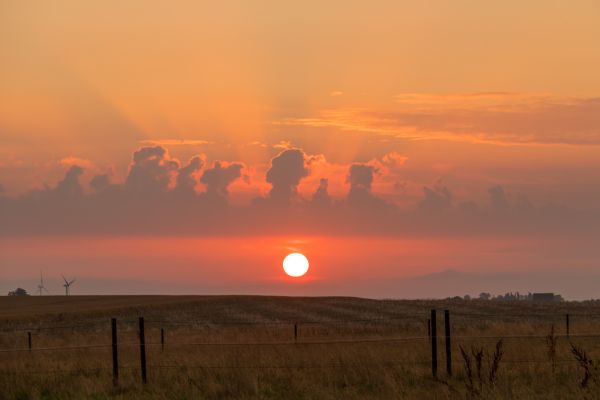 landskap,solnedgang,høyde,himmel,felt,soloppgang