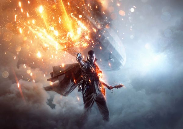 videogiochi,Video Game Art,Arti elettroniche,Battlefield 1,dirigibili,Guns and Men