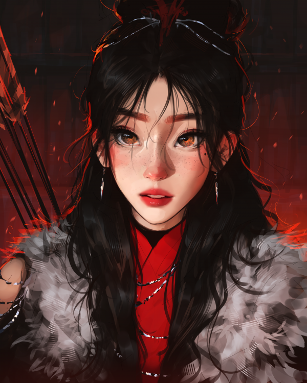 Sam Yang,digital art,artwork,illustration,portrait,women