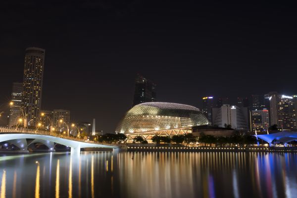 pont,lumière,eau,nuit,Marina,baie