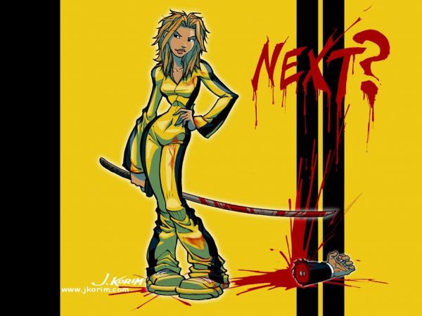 illustration,Filles anime,dessin animé,des bandes dessinées,Kill Bill,ART