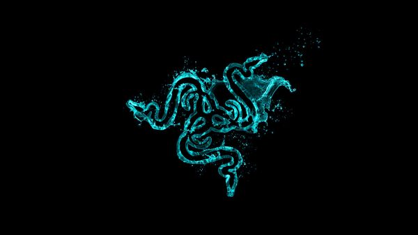 Razer,logo,latar belakang yang sederhana,turquise