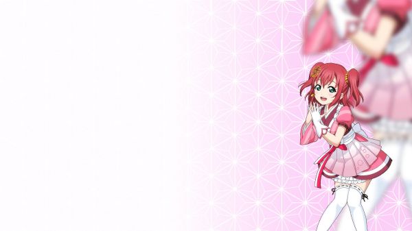 Filles anime, Love Live Sunshine, 1920x1080 px, Anime, Kurosawa Ruby, simple