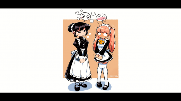 Komi san wa Comyushou desu,Komi Shouko,Hitohito Tadano,υπηρέτρια,στολή καμαριέρας,hairbun