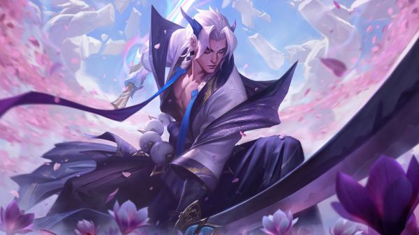 Yone League of Legends,League of Legends,Riot Games,spirit blossom