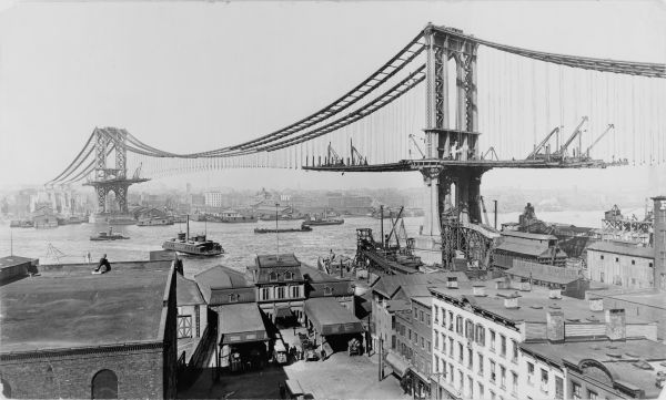 Manhattan Bridge,New York City,3744x2256 px,historisk,historie,Shorpy