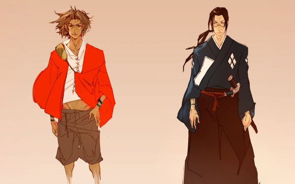 Samurai Champloo,Jin Samurai Champloo,Garçons anime,Anime,ouvrages d'art,Mugen Samurai Champloo