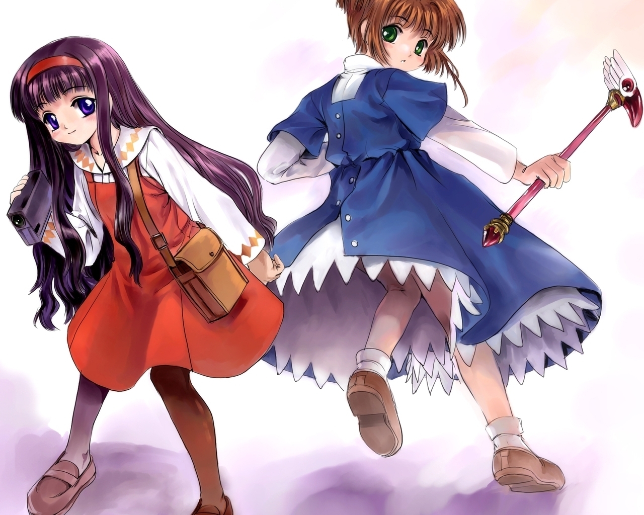 illustration, anime, tecknad serie, Leksak, Cardcaptor Sakura, stav, söt, flicka, rörelse, statyett, kostymdesign, actionfigur