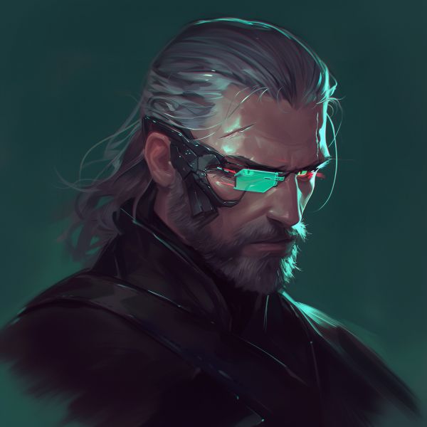 çizim,karşıdan karşıya geçmek,Eugen Ich,Rivia Geralt,Siberpunk,portre